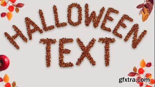 Videohive Halloween Particle Pumpkin Typeface 40121423