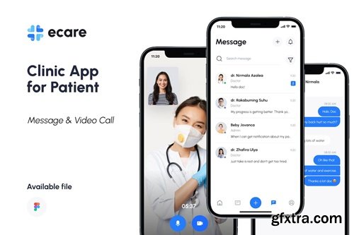 Ecare - Clinic App for Patient Message & VidCall EGCC4MK