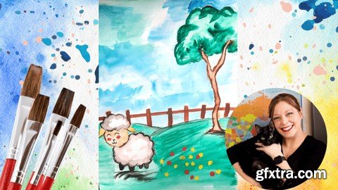 Super Simple Watercolor Tutorial : How to Paint a Lamb