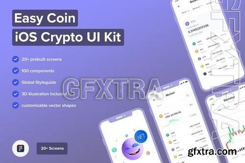 Easy Coin - iOS Crypto UI Kit 7TMXK3B