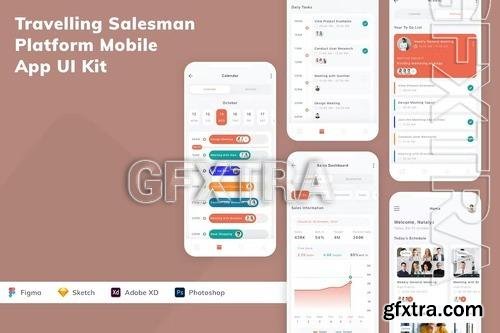Travelling Salesman Platform Mobile App UI Kit Z7JCAJ3