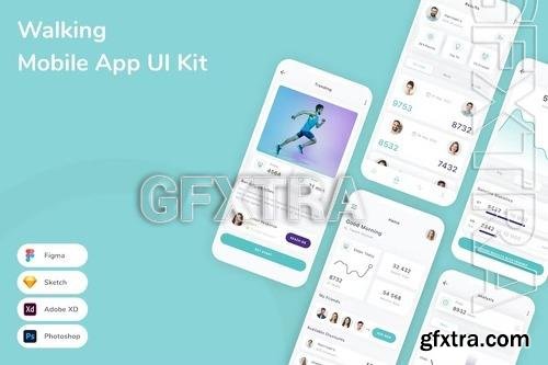 Walking Mobile App UI Kit PUYWHAJ