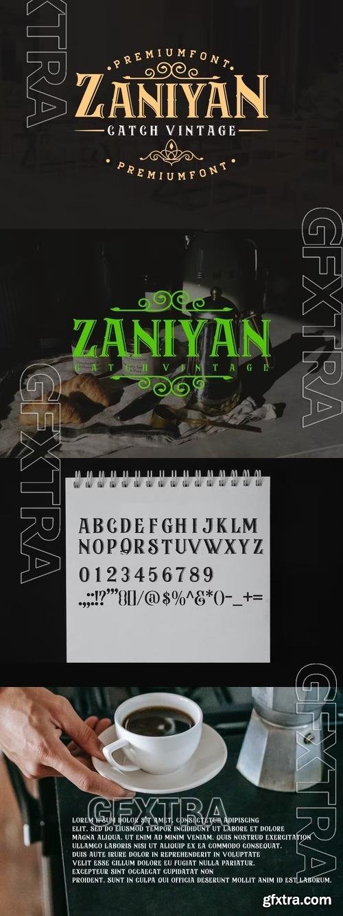 Zaniyan Catch - Vintage Font FBJFEM6