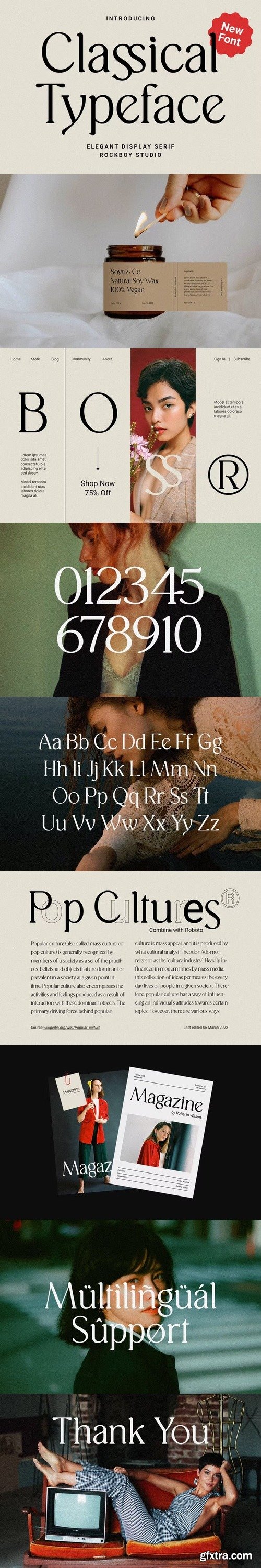 Classical typeface