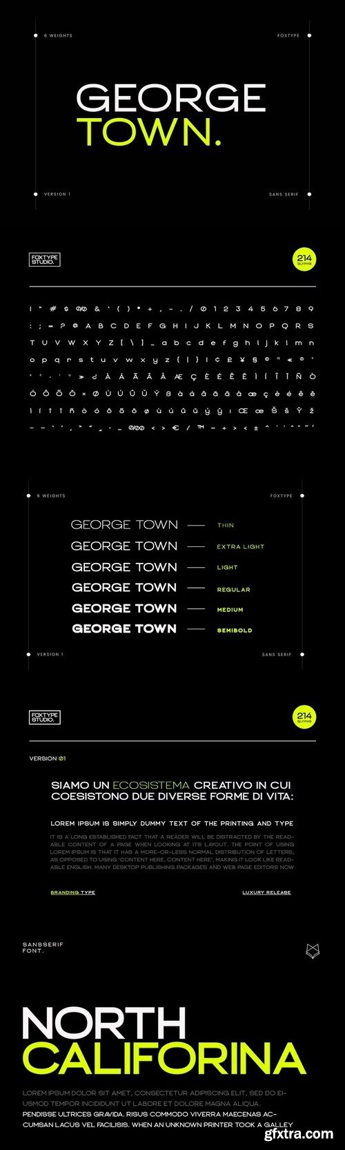 George town display typeface