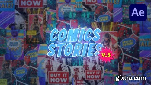 Videohive Comics Instagram Vertical Stories V.3 40223114