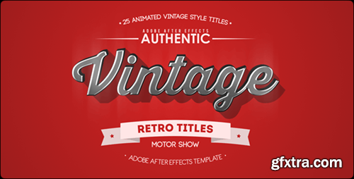 Videohive 25 Animated Vintage Titles 13800958