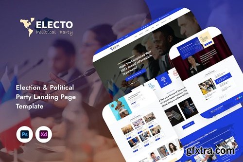 Electo - Election Political Landing Page Template YA9M4YD