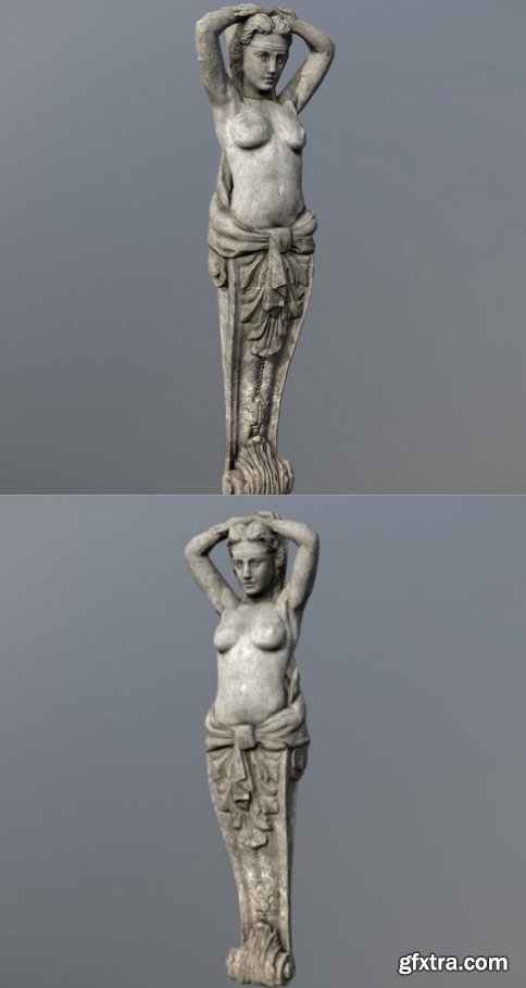Caryatid (woman) 3D Model