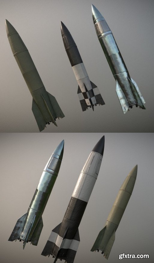 A4 (V-2) Rocket 3D Model