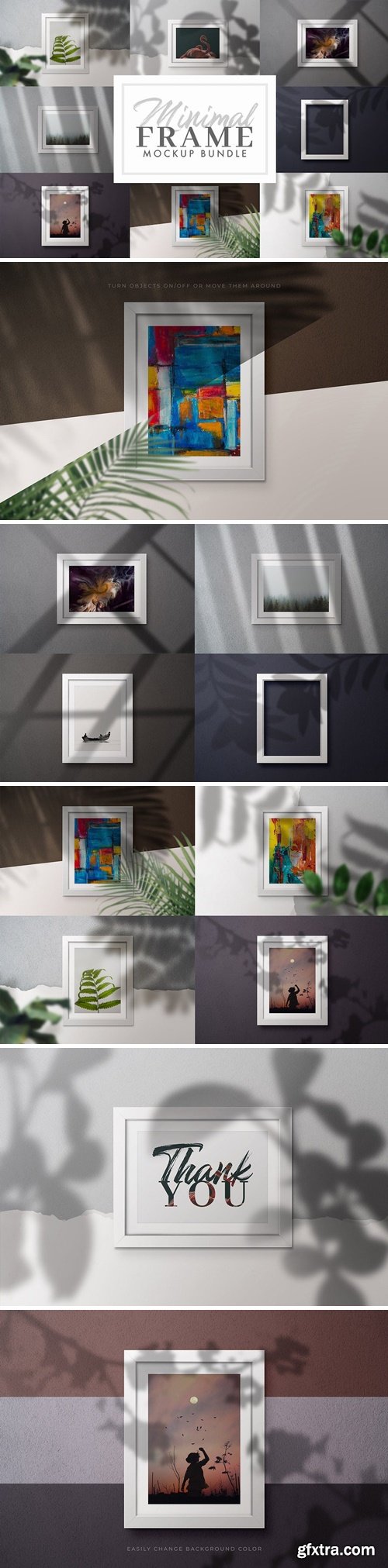 9 Frame Mockups With Shadow Overlays EGN3KFL