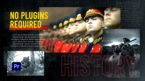 Videohive - Historical Documentary Slideshow | World War | Stop War | MOGRT - 40209020