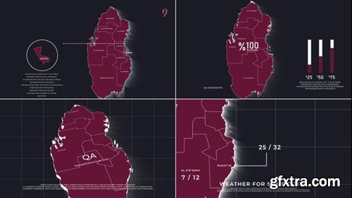 Videohive Qatar Map Promo Ver 0.2 40311826