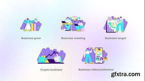 Videohive Business grow - Flat concepts 40327434