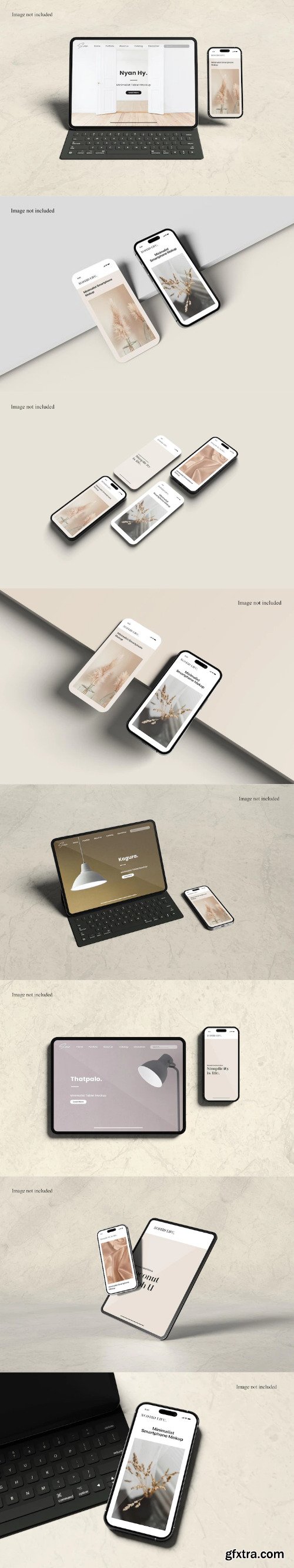 Tablet and smartphone mockup