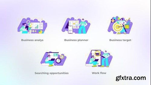 Videohive Work flow - Flat concepts 40327471