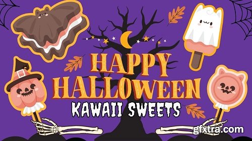 Cute Characters: Kawaii Halloween Sweets | Procreate