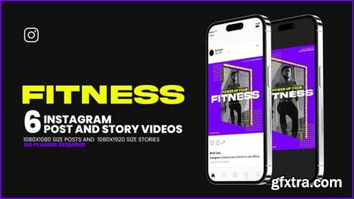 Videohive Fitness Promo Social Post And Story Animate 40106399