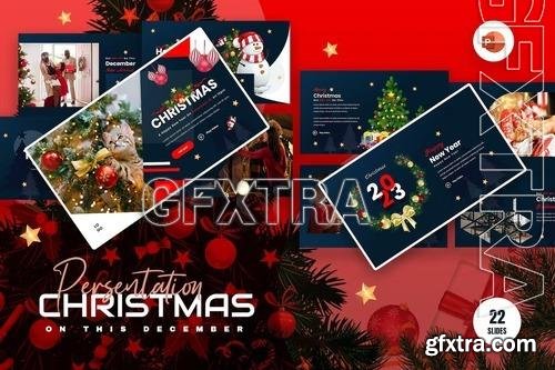 Marry Christmass PowerPoint Presentation Template YV63BW6