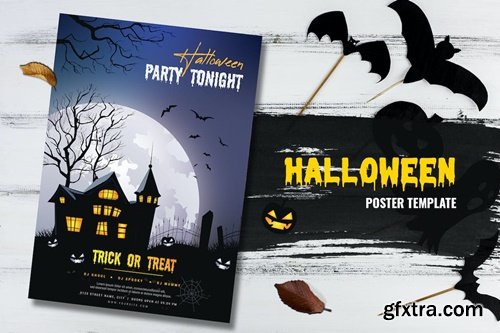 Halloween Party Flyer Template TY7U2DT