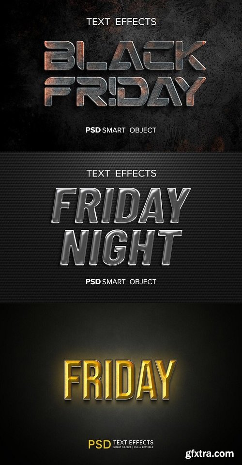 Black friday text style effect