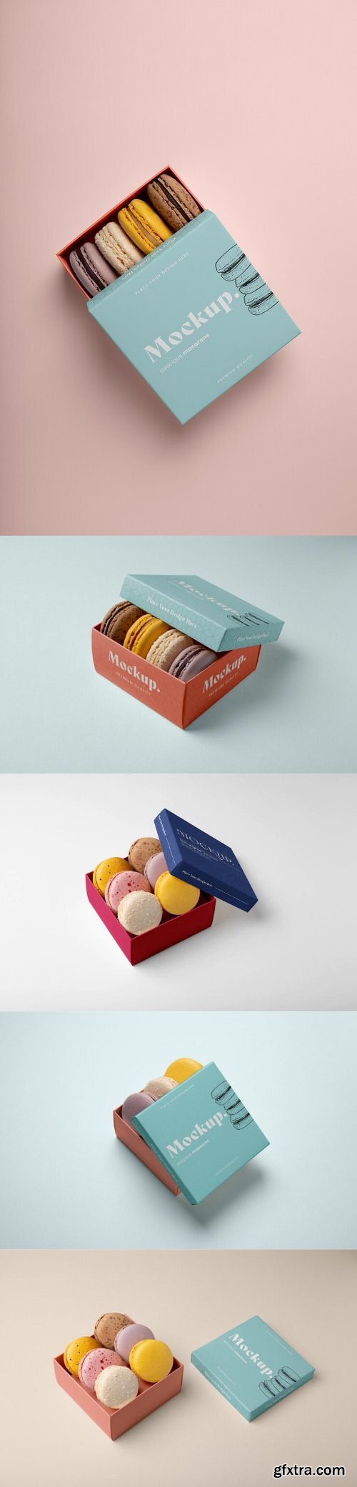 Dessert mockup box design