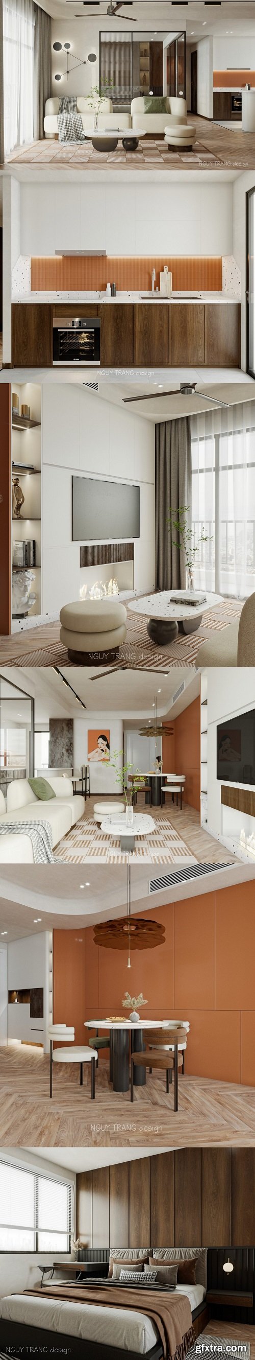 Apartment Interior By Nguy Trang