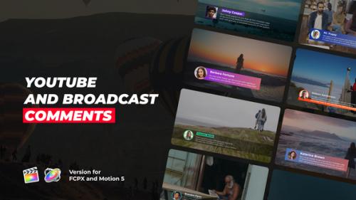 Videohive - Youtube and Broadcast Comments | FCPX - 40366344