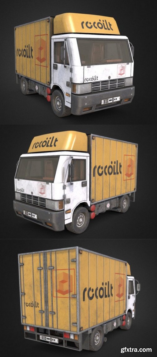 Truck Textured 3D Model