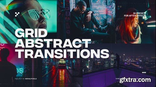 Videohive Abstract Grid Transitions 38621146