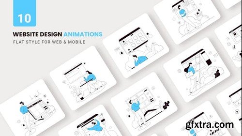 Videohive Website Design Animations - Flat Concept 40484331