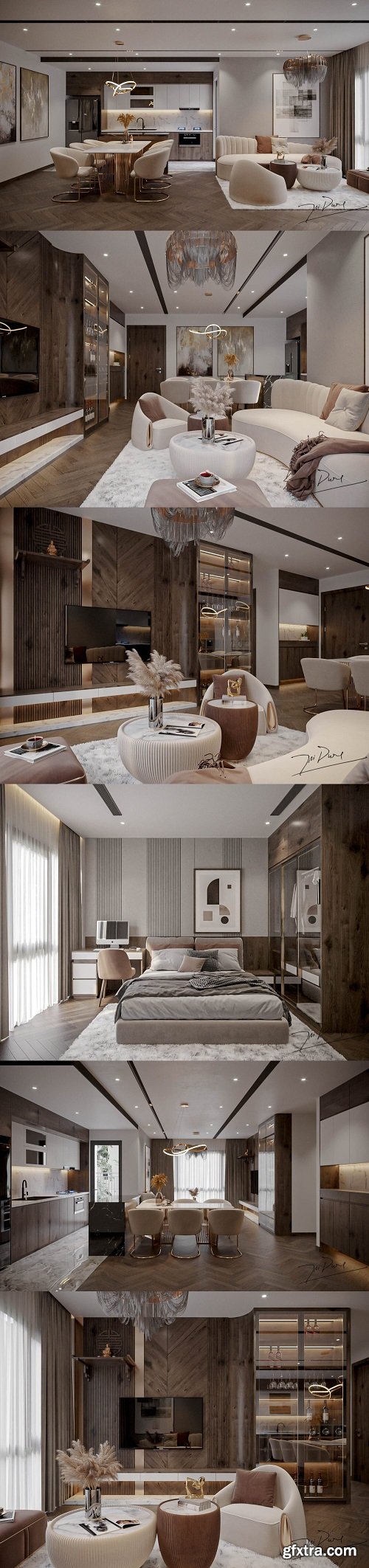 Apartment Interior By Dung Tran