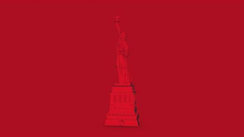 Videohive - Statue Of Liberty Red - 39693906