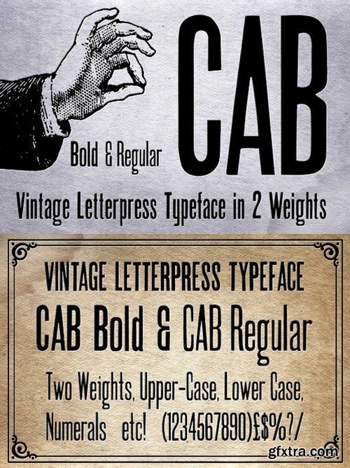 CAB Letterpress font