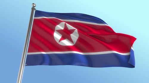 Videohive - Korea North Flag - 39733207