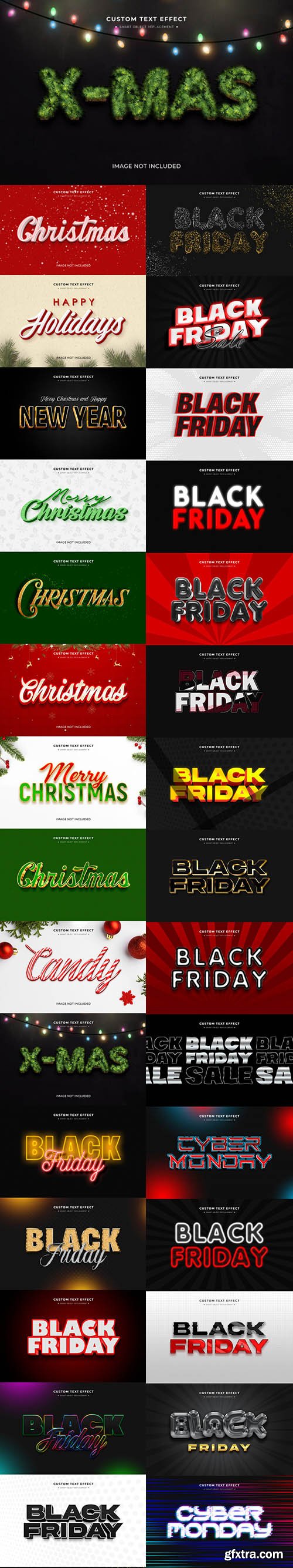 Christmas and Black friday Text Effect