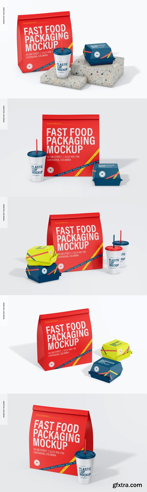 Fast food packaging mockup