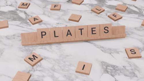 Videohive - Plates word on scrabble - 40482639