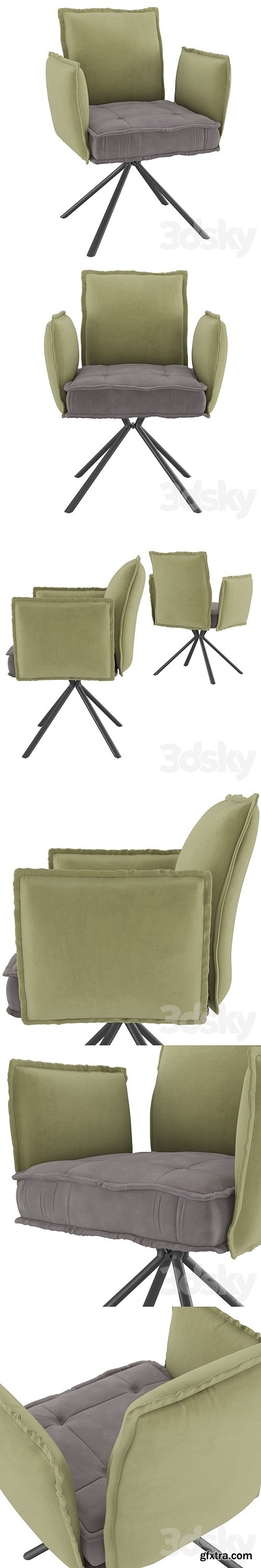 Homary-Modern Upholstered Velvet Accent Chair Soft Chair in Carbon Steel Legs