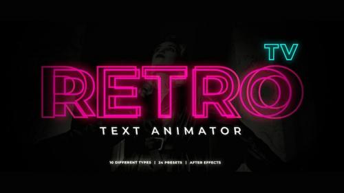 MotionArray - Retro TV Text Animator - 1122640