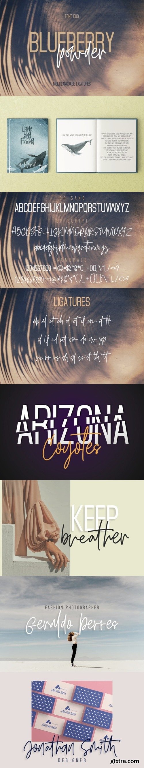 Blueberry Powder Duo Font