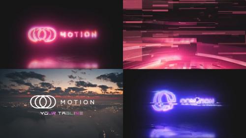 MotionArray - Glitch Neon Logo - 1227331