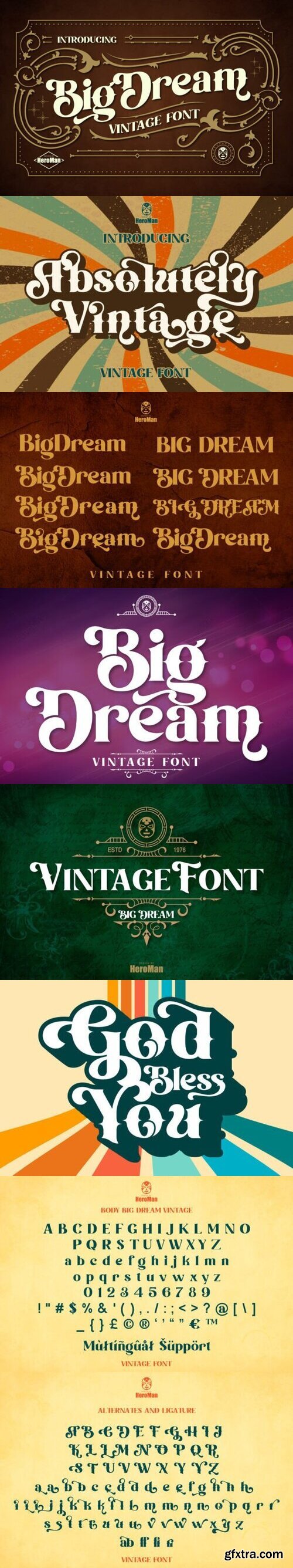 Big Dream Vintage Font