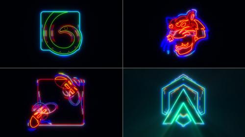 Videohive - Neon Glitch Logo Reveal - 40527290