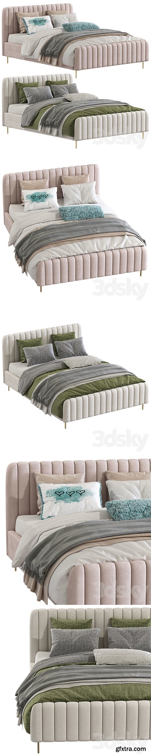 Pro 3DSky - Bed Candelabra Home Angela Bed 230