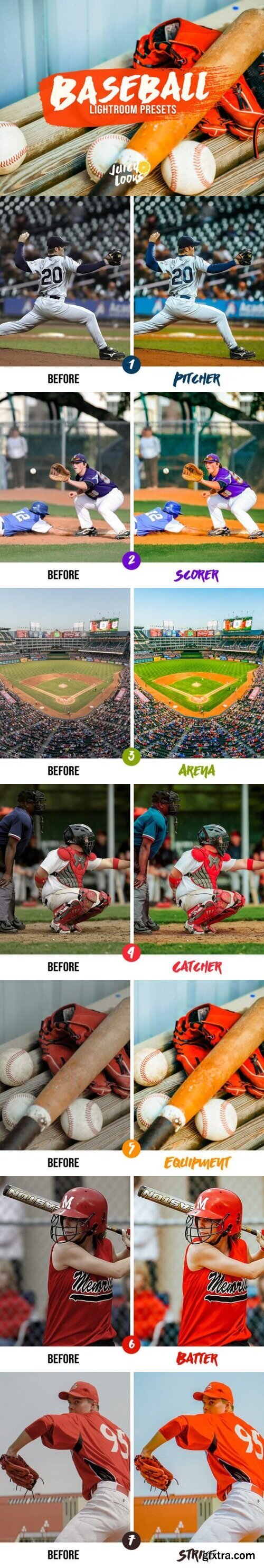 Baseball Lightroom Photoshop Presets