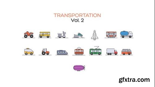 Videohive Transportation Icons Vol.2 40638731