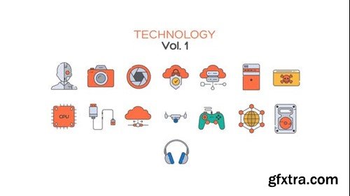 Videohive Technology Icons Vol.1 40638610