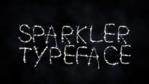 Videohive - Sparkler Typeface II | Motion Graphic - 40577598