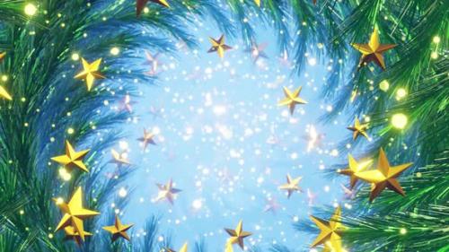 Videohive - Stars Celebrating In Christmas 03 HD - 40685894